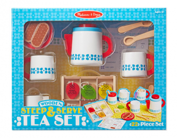 Wooden Steep & Serve Tea Set