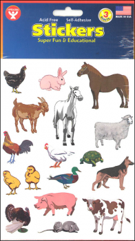 Farm Animal Stickers (3 Sheets)