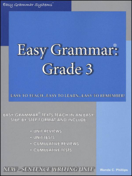 Easy Grammar Grade 3 Teacher Edition