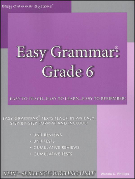 Easy Grammar Grade 6 Teacher Edition
