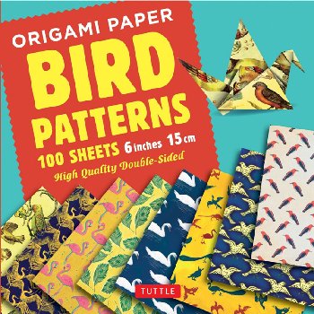 Origami Paper - 100 Sheets Bird Patterns 6" (15 cm)