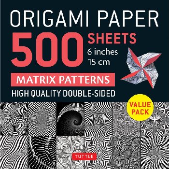 Origami Paper - 500 Sheets Matrix Patterns 6" (15 cm)
