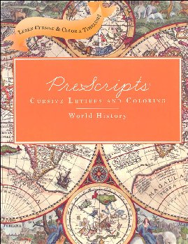 Prescripts Cursive Letters and Coloring: World History