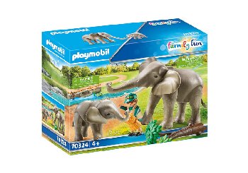 Elephant Habitat with Animal Keeper (Family Fun)