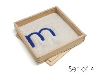 Letter Formation Sand Tray (8" x 8") - set of 4
