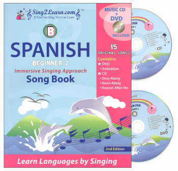 Spanish Beginner 2B Combo (Song Book, CD, DVD)