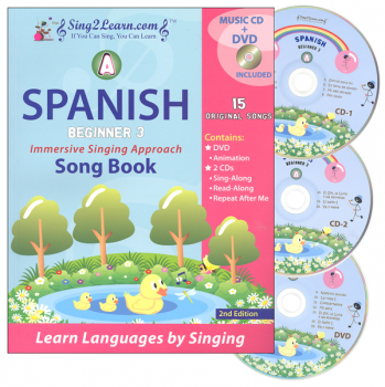 Spanish Beginner 3A Combo (Song Book, CDs, DVD)