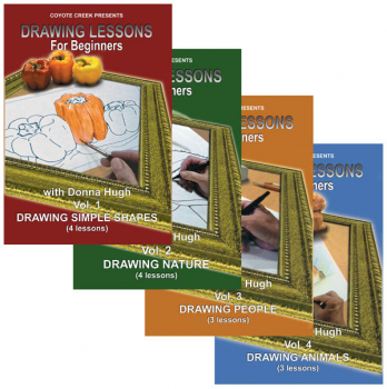 Drawing lessons for Beginners DVD Series - Volumes 1-4