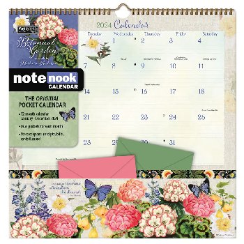 Botanical Gardens 2022 Note Nook Wall Calendar
