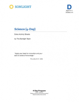 Sonlight Science Level D 4-Day Extra Activity Sheets (2018)