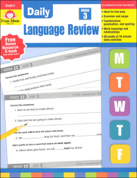Daily Language Review Grade 3 Common Core Edition