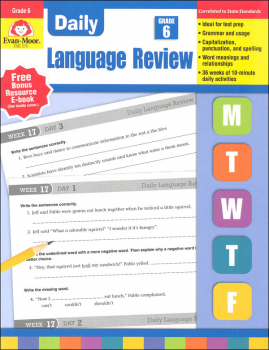 Daily Language Review Grade 6 (Common Core Edition)