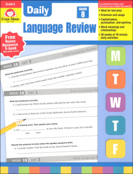 Daily Language Review Grade 8 (Common Core Edition)