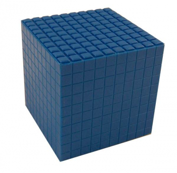 Interlocking Blue Decimeter Cube