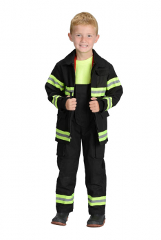Junior Firefighter Suit - size 4/6 (Black)