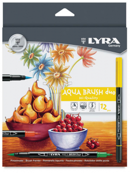 Lyra Aqua Brush Duo Markers - 12 Count