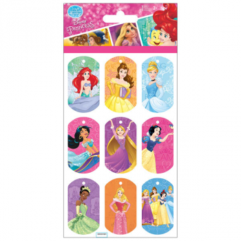 Disney Princess Lenticular Stickers - 9 Tags