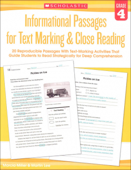 Informational Passages for Text Marking & Close Reading Grade 4