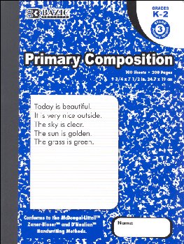 Primary Marble Composition Book (100 sheets)