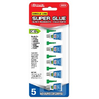 Super Glue Gel 0.5g (5/Pack)