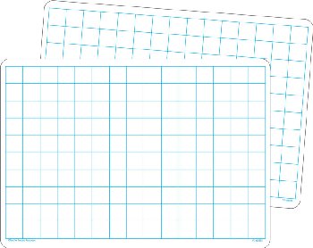 Math Grid Dry Erase Board (single)