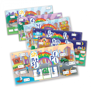 Rainbow Phonics Word City Magnetic Landscapes (Set 2)