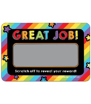 Scratch Off Rewards: Celebrate Learning Great Job! | Carson-Dellosa ...