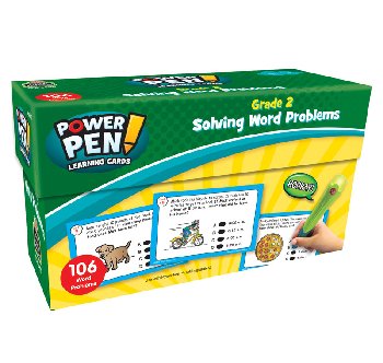 Power Pen Learning Cards Solving Word Problems Grade 2