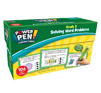 Power Pen Learning Cards Solving Word Problems Grade 3