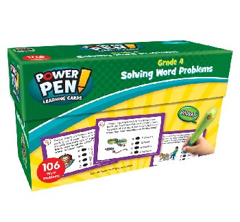 Power Pen Learning Cards Solving Word Problems Grade 4