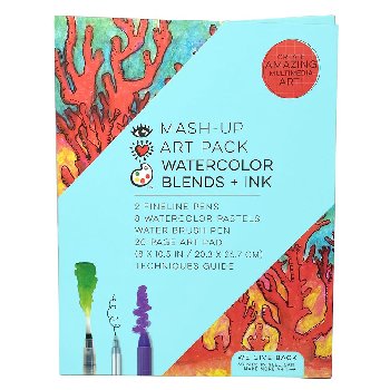 Mash-Up Art Pack - Watercolor Blends + Ink