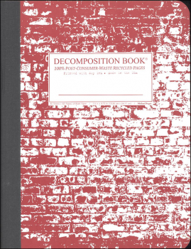 Brick in the Wall (7.5" x 9.75") Decomposition Book - Unlined