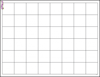 Graphing Grid Wipe-Off Chart (Large Squares)
