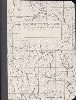 Topographical Map (7.5" x 9.75") Dcomposition Book Grid-Ruled