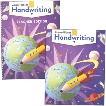 Zaner-Bloser Handwriting Grade 4 Home School Bundle - Student Edition/Teacher Edition (2020 edition)