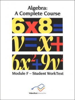 Algebra Module F WorkText
