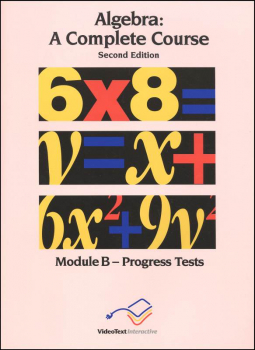 Algebra Module B Progress Tests