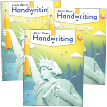 Zaner-Bloser Handwriting Grade 6 Homeschool Bundle - Student Edition/Teacher Edition/Practice Masters (2020 edition)