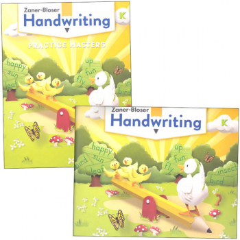 Zaner-Bloser Handwriting Grade K Homeschool Bundle - Student Edition/Practice Masters (2020 edition)