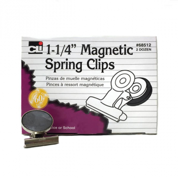 Magnetic Spring Clips 1 1/4" (Box of 24)