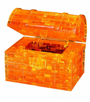 3D Crystal Puzzle - Gold Treasure Chest
