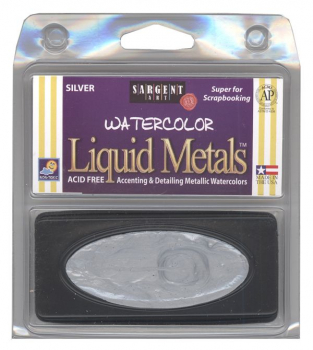 Liquid Metal Watercolor Silver