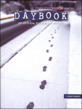 Daybooks of Critical Reading and Writing Student Book Grade 9