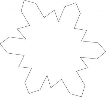 Sticky Shape Notepad - Snowflake