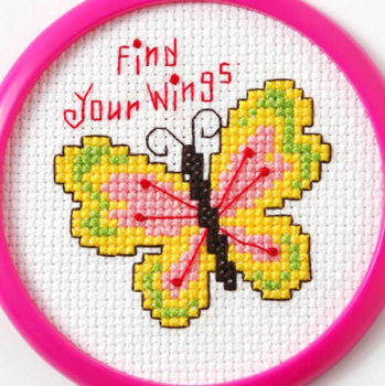 My 1st Stitch Mini Kit - Find Your Wings (3")