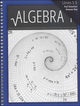 Algebra 1 Solution Key 1-5 Sunrise Edition