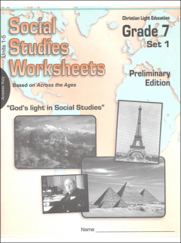 Social Studies 700 Across the Ages Worksheet Answer Key 1