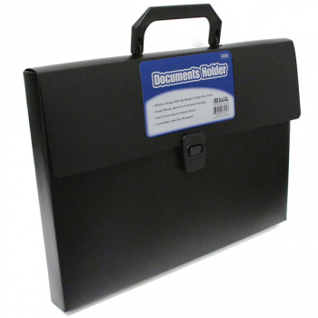 Documents Holder - Black with Handle