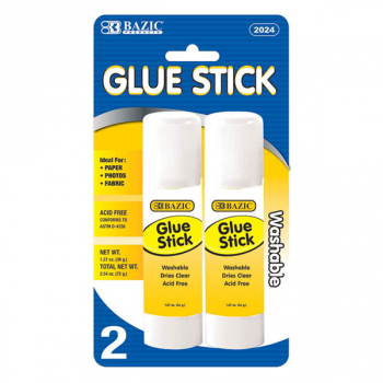 Glue Sticks (Acid Free, Washable) 36g / 1.27oz Jumbo (2/Pack)