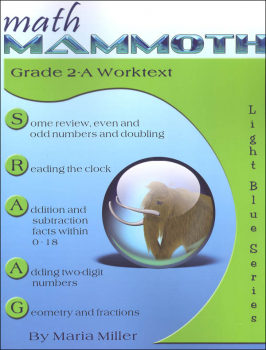 Math Mammoth Light Blue Series Grade 2-A Worktext (Colored Version)